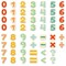 Hape: Magnetic Numbers - 54pcs, Colorful Wooden Magnets, #'s 1-10 & Math Symbols, Perfect For Easels & Fridges, Math Preschool Learning, Kids Ages 3+